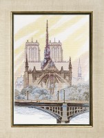 Набор для вышивания Париж. Нотр-Дам де Пари Crystal Art /ВТ-088