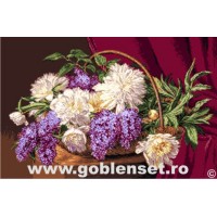 Набор для вышивания гобелена A lilacs and peonies baschet