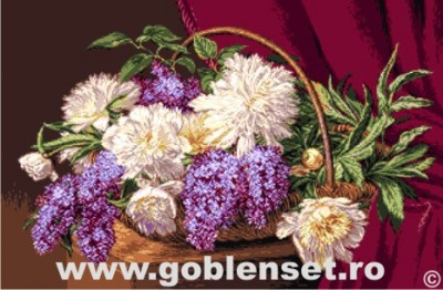 Набор для вышивания гобелена A lilacs and peonies baschet