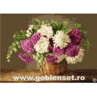 Набор для вышивания гобелена Basket with chrysanthemums