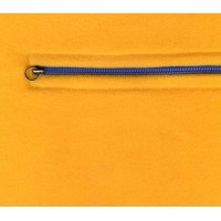 Обратная сторона наволочки на молнии из польской ткани Polar (желтый) /7428К-0007