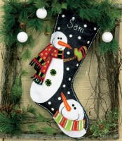 Snowmen Stocking (Рождественский носок)