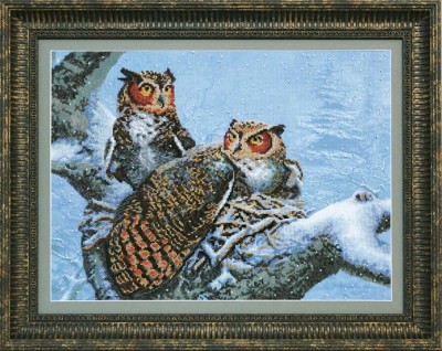 Теплое гнездо, серия Crystal Art