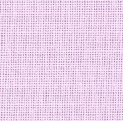 Ткань равномерного переплетения Lugana 25 ct. розового цвета 70х39 см.