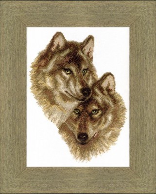 Волк и волчица Crystal Art