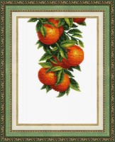 Солнечные апельсины Crystal Art /ВТ-138