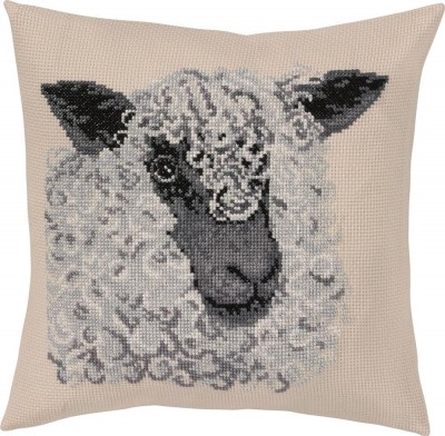 Набор для вышивания подушки Cерая овечка