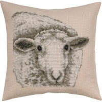 Набор для вышивания подушки Белая овечка /83-6104