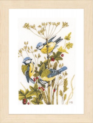 Набор для вышивания Синички (Blue tits)