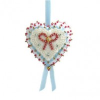 Набор для изготовления елочной игрушки Пряничное сердце (красное) /FS-154