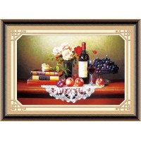 Алмазная мозаика Натюрморт с вином /80407