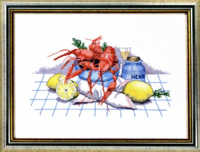 Набор для вышивания Лимоны и раки (Crawfish)