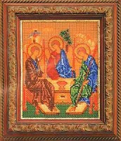 Набор для вышивания бисером Икона Святая Троица