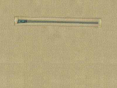 Обратная сторона наволочки на молнии из польской ткани Polar (Серо-зеленый) 45х45 см.