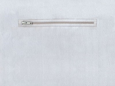 Обратная сторона наволочки на молнии из польской ткани Polar (Светло-серый) 45х45 см.