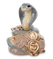 Фарфоровая фигурка Змея – к богатству