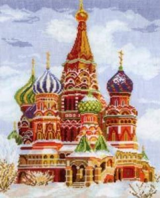 Набор для вышивания крестиком Храм Василия Блаженного