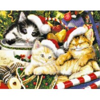 Набор для вышивания Мяу, Рождество (Meowy Christmas)