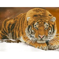 Кристальная мозаика (алмазная вышивка) Амурский тигр /ALV-15