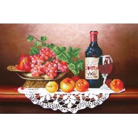 Кристальная мозаика (алмазная вышивка) Вино с фруктами /ALV-18