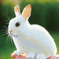 Кристальная мозаика (алмазная вышивка) Белый кролик