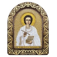 Православный киот Св. Вмч. Целитель Пантелеимон /СН-5005