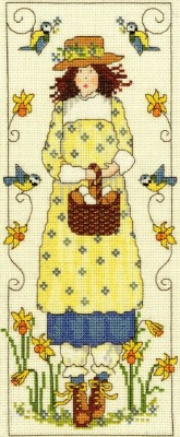 Набор для вышивания крестом Эйприл — девушка из деревни