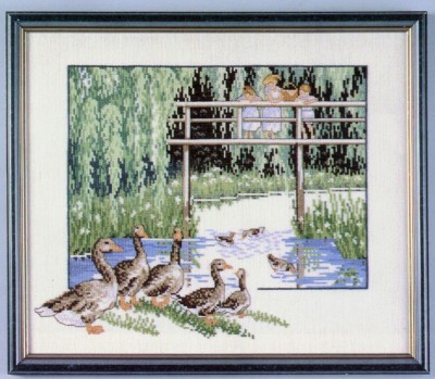 Гуси у озера