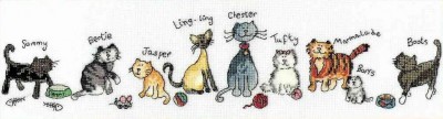 Набор для вышивания крестом Кошки (Cats)