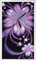 Часы Фиолетовый цветок