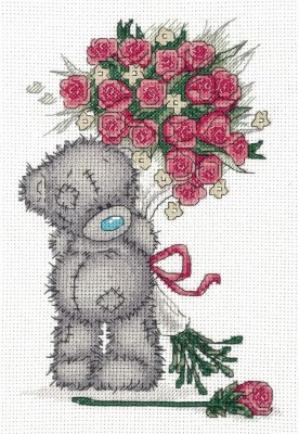 Tatty Teddy с букетом роз