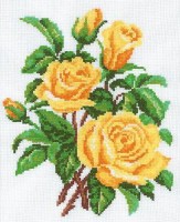 Набор для вышивания крестом Желтые розы /M143