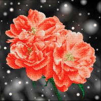 Кристальная мозаика (алмазная вышивка) Абрикосовые розы