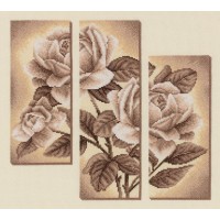Триптих с розами /C-1894