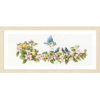 Blue tits & blossoms /PN-0173176
