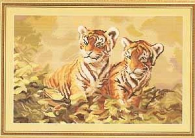 Набор для вышивания Тигрята  (гобелен)