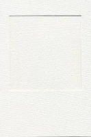 Открытка-паспарту с окошком - квадрат белый, рогожка  (10x15 см)