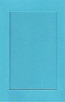 Открытка-паспарту с окошком - прямоугольник бирюзовый  (10x15 см)