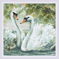 Набор алмазной мозаики Белые лебеди /АМ0036