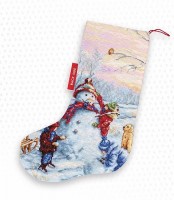 Рождественский носочек Снеговик /PM1241