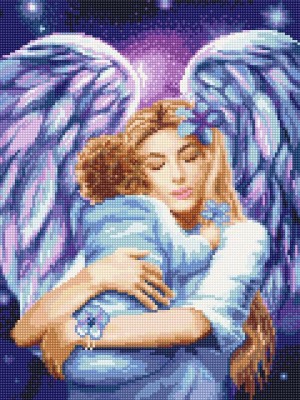 Кристальная мозаика (алмазная вышивка) Ангел - Хранитель