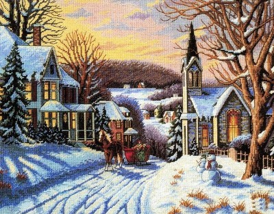 Зима в городке