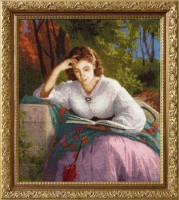 За чтением. Портрет жены художника
