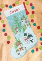 Семья снеговиков