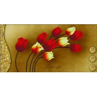 Тюльпаны на золотом /7042-3D