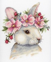 Кролик в цветах /НВ-785