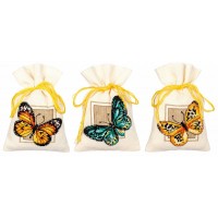 Набор для вышивания мешочков (саше) Бабочки /PN-0147918