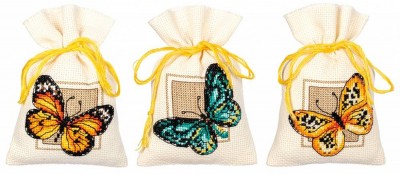 Набор для вышивания мешочков (саше) Бабочки