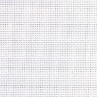 Канва Аида 11, белая с голубоватым оттенком, 75x75 см. с разметкой (удаляемой леской)