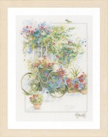 Цветы и велосипед
